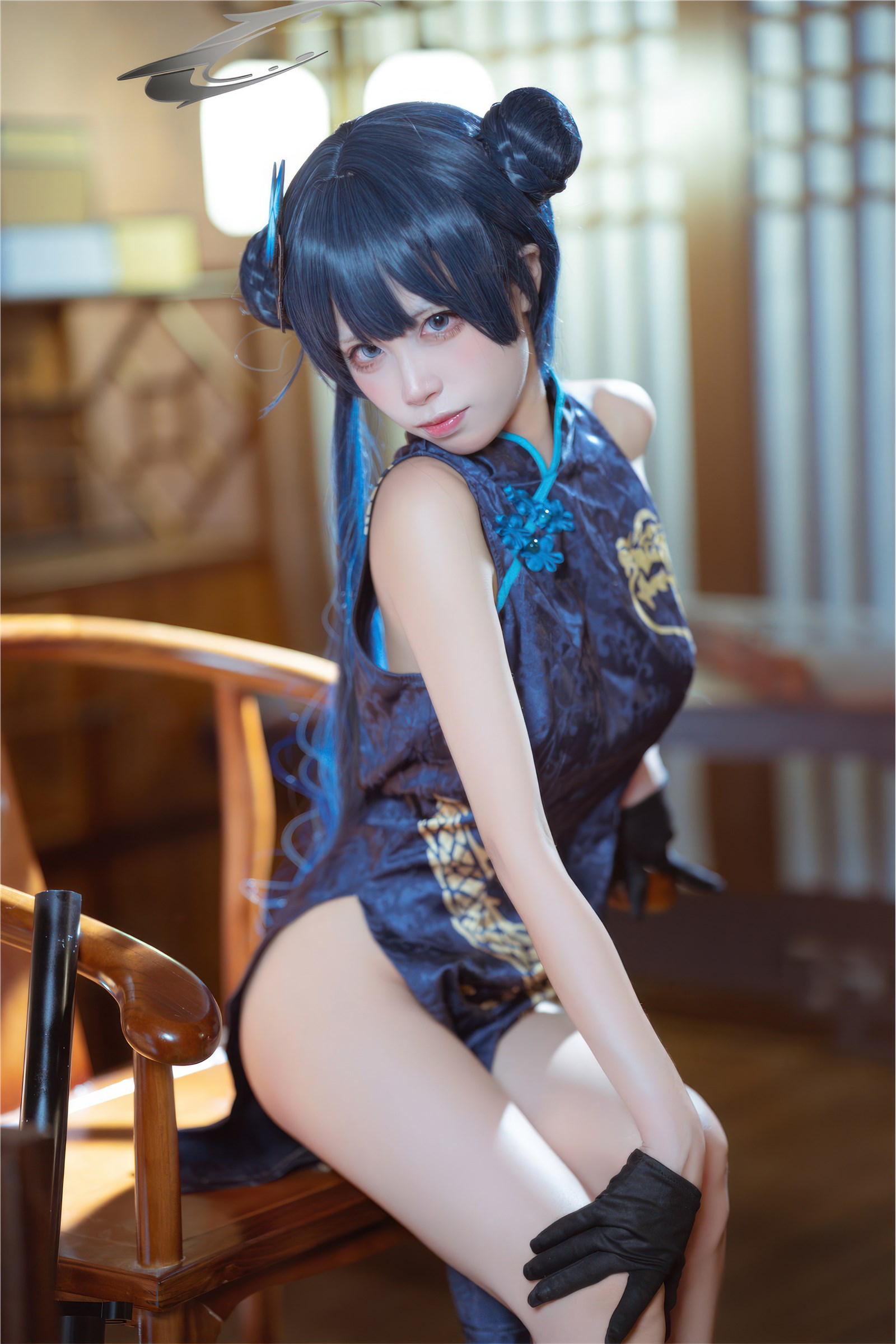 Is it the Three Worlds - NO.031 Blue Archival Concubine Saki Qipao(5)